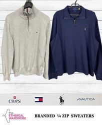 Halb / Viertel Reißverschluss Pullover Ralph Laure..