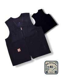 Upcycled schwarze Carhartt-Weste