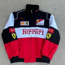 Veste NASCAR Style Ferrari Révisée