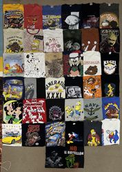 camisetas de mezcla de dibujos animados vintage 39..