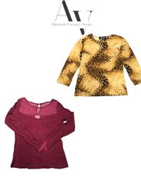 Top in mesh e poliestere