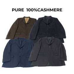 Blazers vintage en pur cachemire