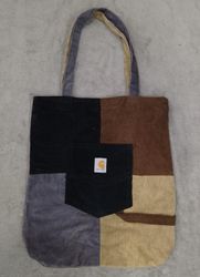 CR2639 Upcycled Carhartt Corduroy Bags - 15 Pcs
