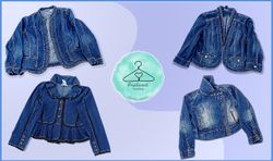 Chaquetas Blazer de mezclilla Y2K