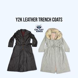 TRENCH COATS DE COURO Y2K