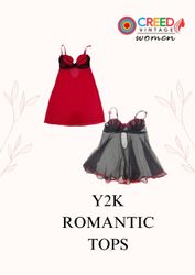 CR2715 Y2K Tops Românticos - 15 Peças