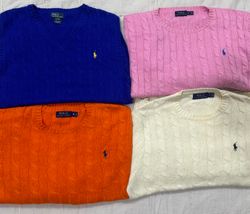 Polo Kabel Knite Rund- und V-Ausschnitt Pullover 1..