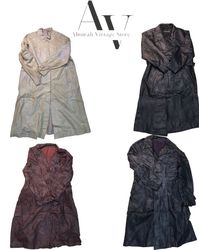 Y2K Leder-Trenchcoats 10 Stück