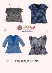 CR2965 Y2K Italian Tops - 8 Pcs