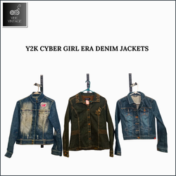 CHAQUETAS DE DENIM DE ERA CYBER GIRL Y2K - 08 PCS