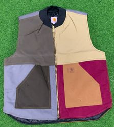 Carhartt rework style multi vests
