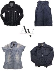 DENIM waistcoats and jackets