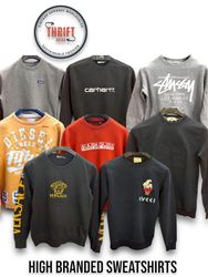 T504 Felpe con logo Carhartt/versace/gucci 25 pezz..