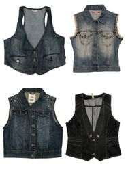 Y2k Denim waistcoats S-802