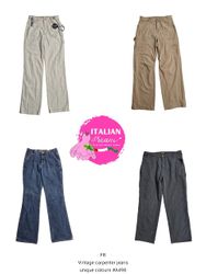 Vintage carpenter jeans unique colours