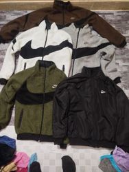 Nike Reversible Fleece Rework Style Sherpa Jackets