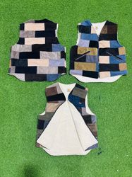 Rework-Style Corduroy Patchwork Carhartt Gilets