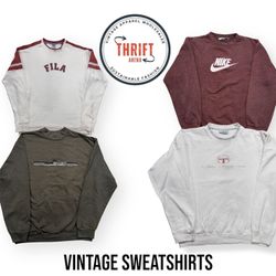 T656 Vintage Sweatshirts Quicksilver/Nike/Fila 10P..
