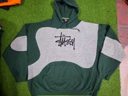 Rework style stüssy pull over hoodie