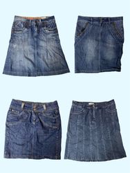 Y2k Unique Denim Midi Skirt (Ts-263)