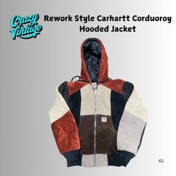 Rework Style Carhartt Corduroy Jacket
