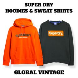 Super Dry Felpe con Cappuccio e Magliette a Manica..