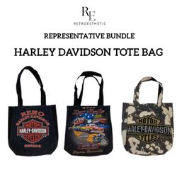 Saco Tote Impresso Upcycled Harley Davidson (50 Un..