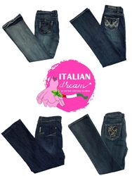 Y2K back embellished flared jeans