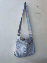 Upcycled Lee, Levi's and Wrangler Denim Crossbody ..