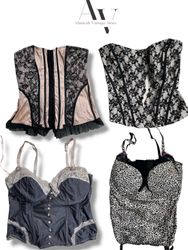 Y2k hermosos corsés 10 pcs