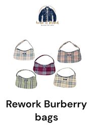 Upcycled Burberry bags