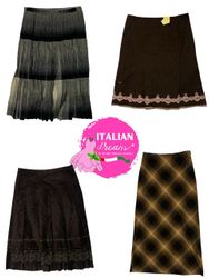 Y2k unique core wool skirts
