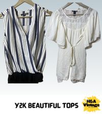 Y2K SCHÖNE OBERTEILE 11 STÜCKE