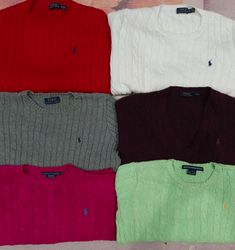 POLO RALPH LAUREN CABLE KNIT 15PCS