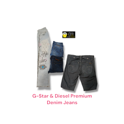 G-Star & Diesel Premium Denim Jeans – Trendy & Dur..
