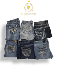 Ausgestellte Jeans 100 Stück