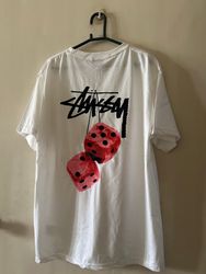 ストゥーシー リワークスタイル ホワイト ファジーダイス Tシャツ 20個セット