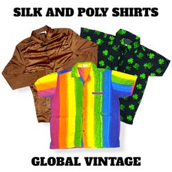 CAMISAS PARA HOMBRES DE SEDA Y POLIÉSTER - 25 Piez..