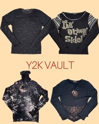 Y2k monochrome Oberteile