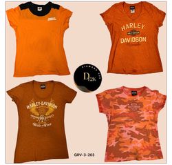 Camiseta Clássica Y2K Laranja Harley – Arrojada, I..