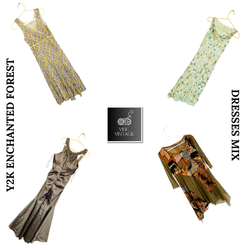 Y2K ENCHANTED FOREST DRESSES MIX - 10 PCS