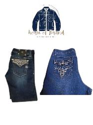 Rhinestone flare jeans 50 pieces