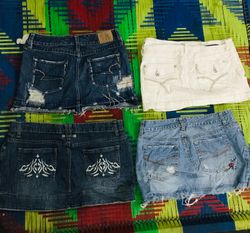 Denim Mini Skirts