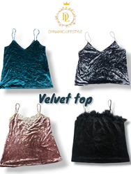 Beautiful velvet tops 90 pieces