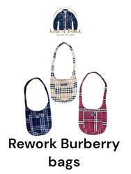 Upcycled Burberry Tote Bags 50 Pcs