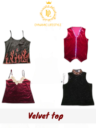 Stylish velvet top 100 pieces