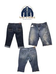 Levis, lee and wrangler shorts