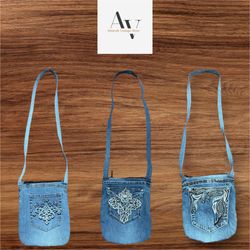 BOLSO TOTE DE DENIM CON UN SOLO BOLSILLO REWORK