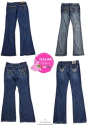 Y2k unique back embellished jeans #A606