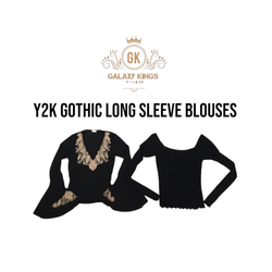 Y2k Gothic Long Sleeve Blouses